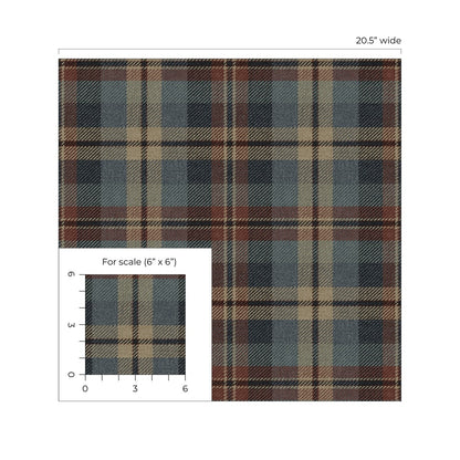 Harry & Grace  Thornbury Tailored Plaid Plaid Traditional Multicolored   - HG13111