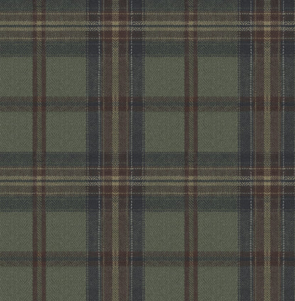 Harry & Grace  Herringbone Plaid Plaid Traditional Multicolored   - HG13704