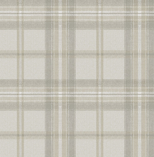 Harry & Grace  Herringbone Plaid Plaid Traditional Grey   - HG13705