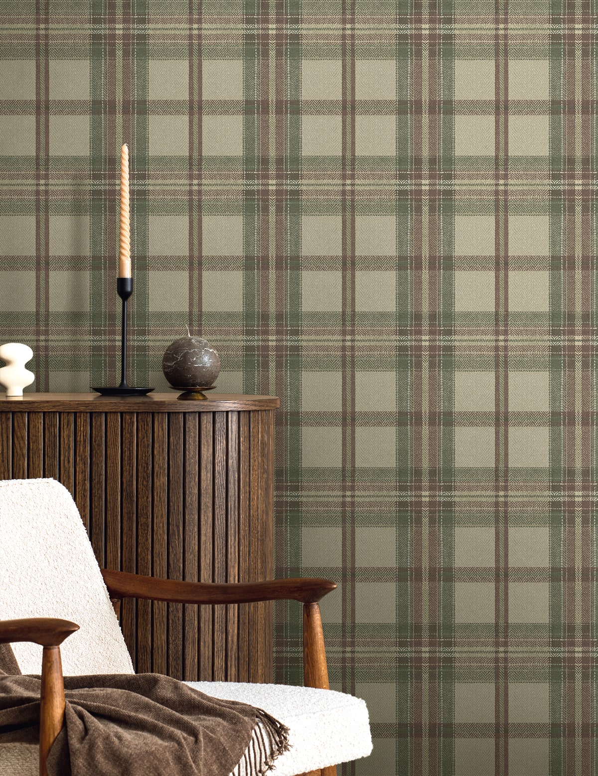 Harry & Grace  Herringbone Plaid Plaid Traditional Multicolored   - HG13707