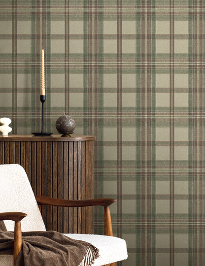 Harry & Grace  Herringbone Plaid Plaid Traditional Multicolored   - HG13707