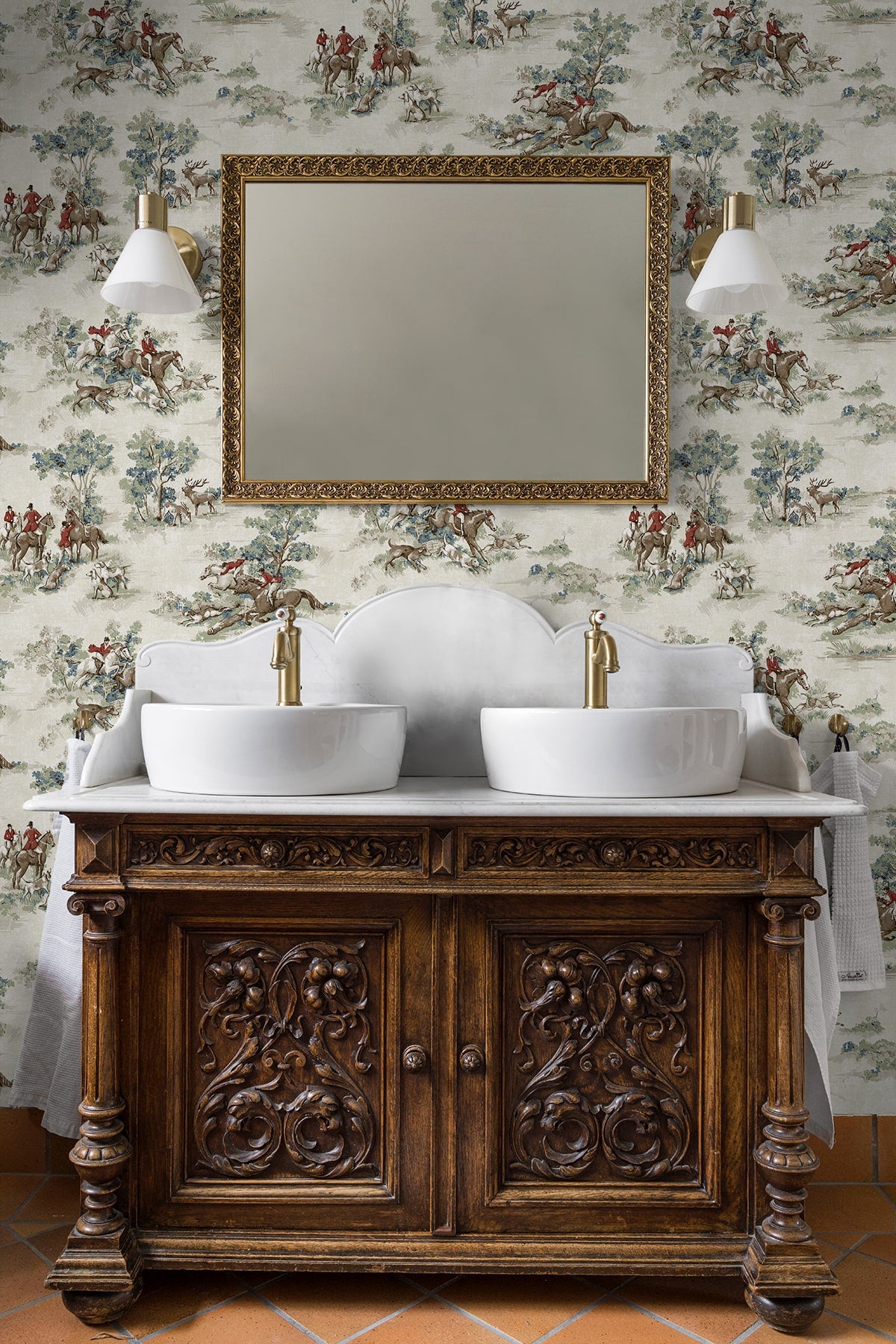 Harry & Grace  Horse Race Toile Traditional Multicolored   - HG13802