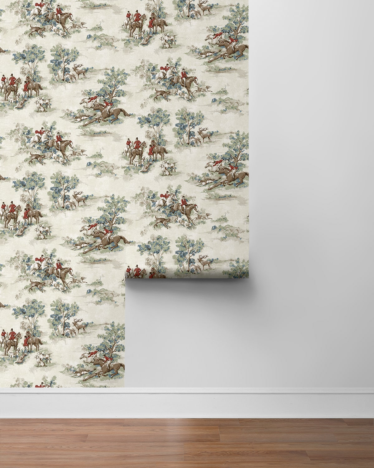 Harry & Grace  Horse Race Toile Traditional Multicolored   - HG13802