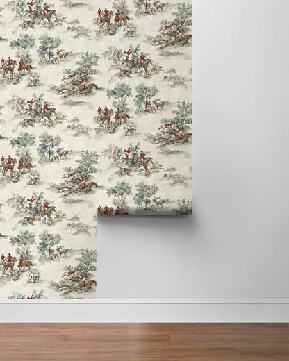 Harry & Grace  Horse Race Toile Traditional Multicolored   - HG13802