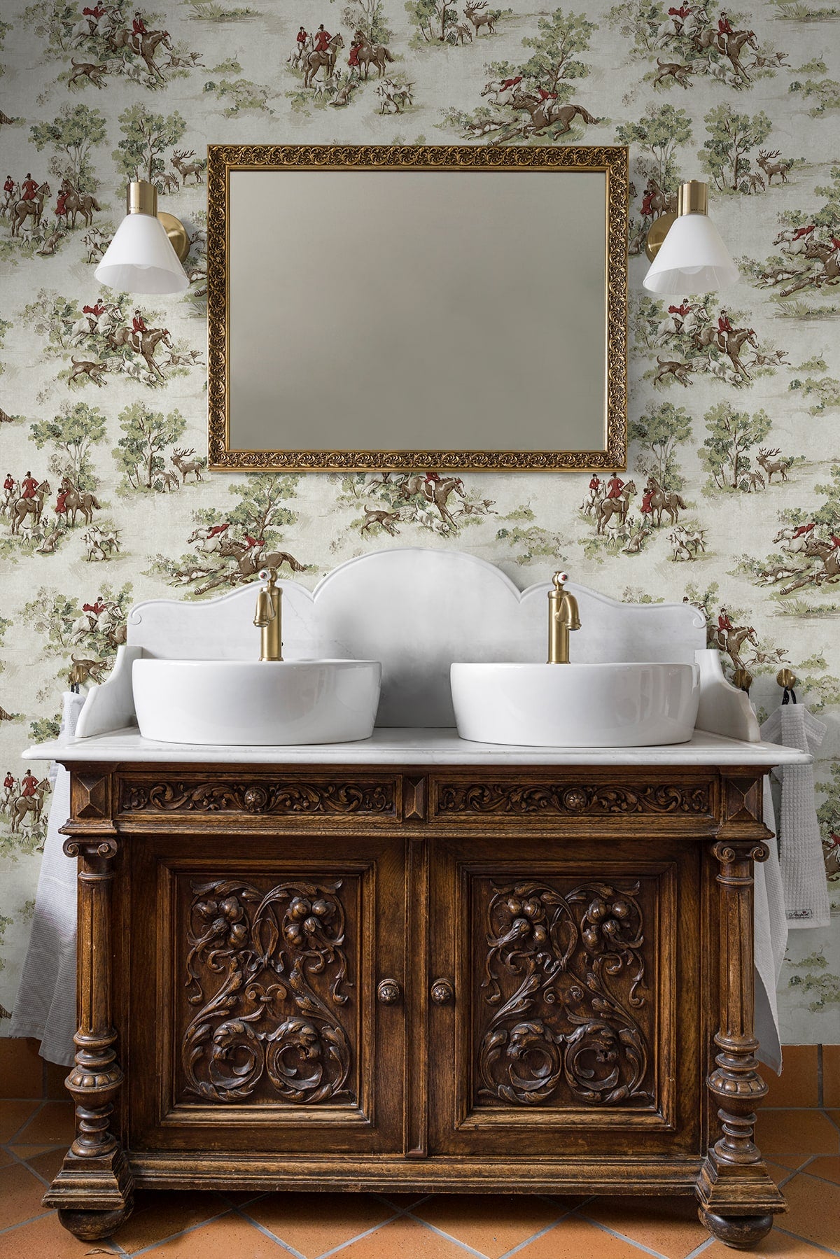 Harry & Grace  Horse Race Toile Traditional Multicolored   - HG13804