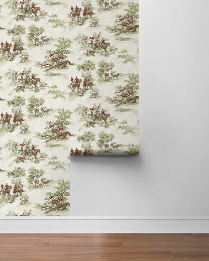 Harry & Grace  Horse Race Toile Traditional Multicolored   - HG13804