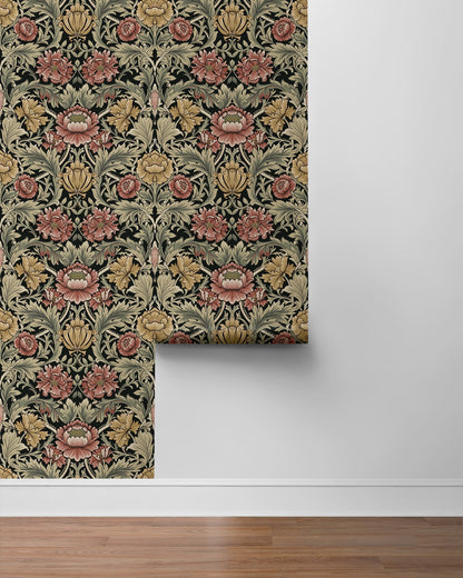 Harry & Grace  Acanthus Floral Cameo Floral Vintage Black   - HG14000