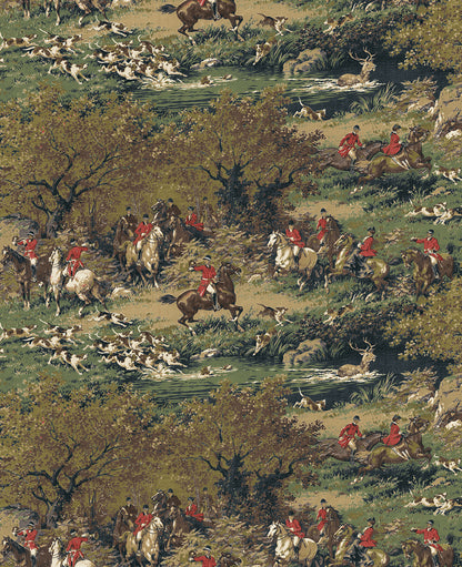 Harry & Grace  Taunton Hunt Scene Scenic Traditional Multicolored   - HG14102