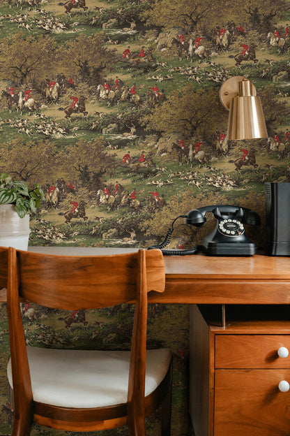 Harry & Grace  Taunton Hunt Scene Scenic Traditional Multicolored   - HG14105
