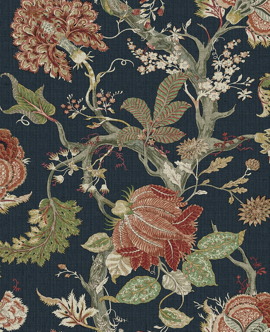 Harry & Grace  Jacobean Trail Jacobean Traditional Blue   - HG14202