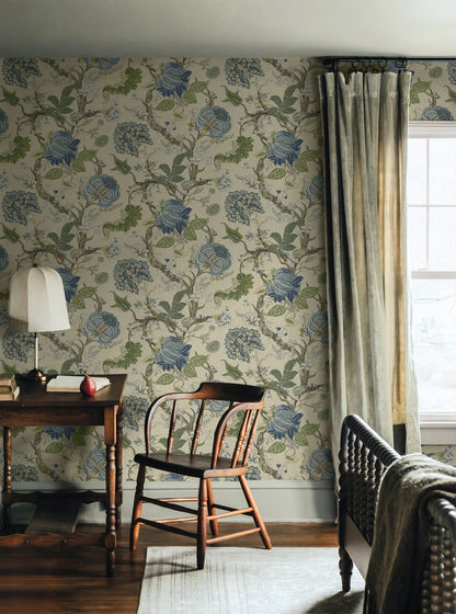 Harry & Grace  Jacobean Trail Jacobean Traditional Multicolored   - HG14204