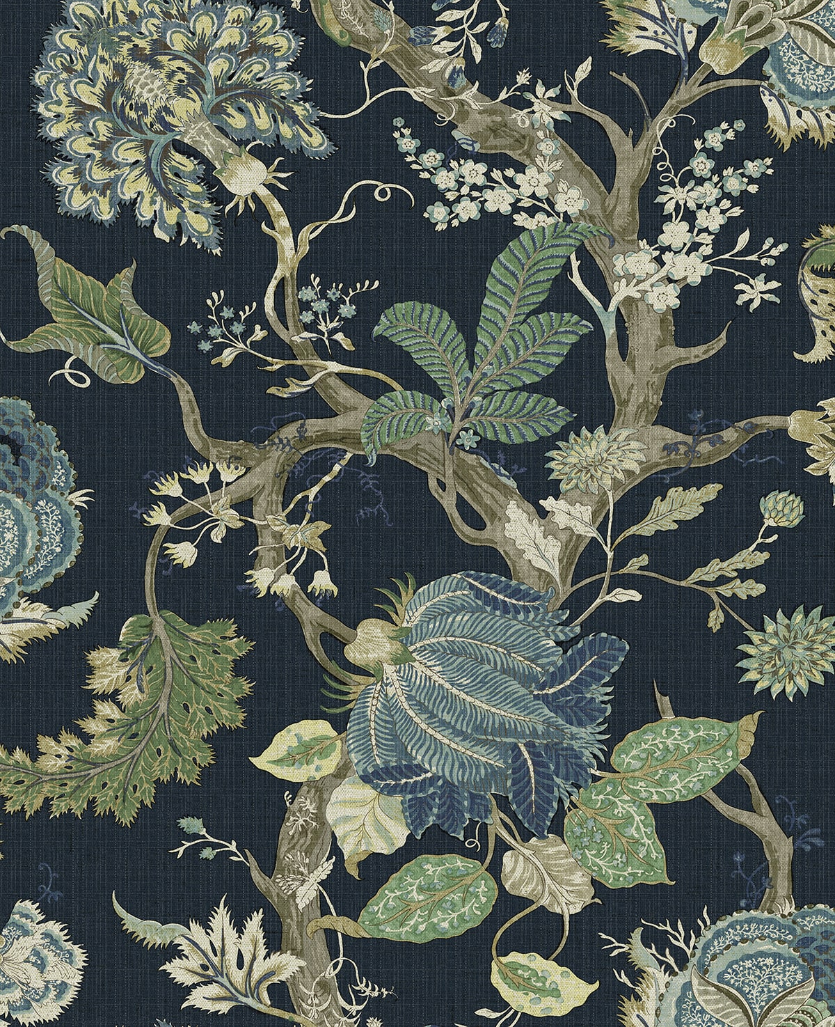 Harry & Grace  Jacobean Trail Jacobean Traditional Blue   - HG14212