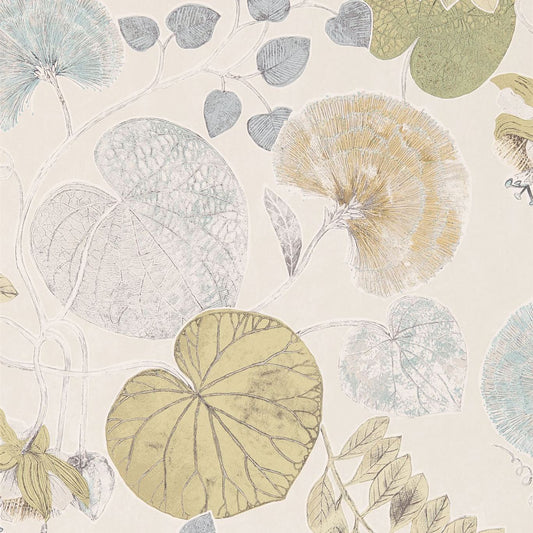 HARLEQUIN Dardanella Wallpaper Leaves , Trees Ink,Chartreuse  Gravure Printed Wallpaper - HGAT111258
