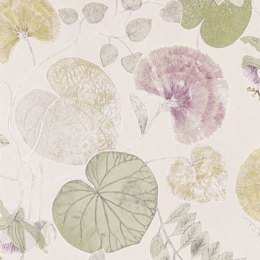 HARLEQUIN Dardanella Wallpaper Leaves , Trees Linden,Heather  Gravure Printed Wallpaper - HGAT111259
