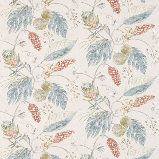 HARLEQUIN Amborella Fabric Leaves , Trees Olive,Seaglass   - HGAT120422