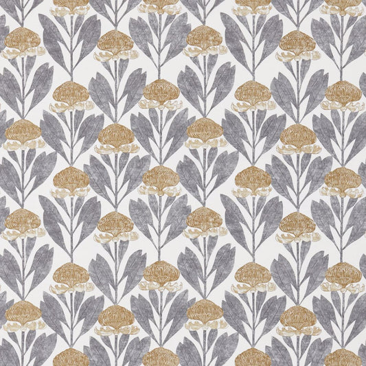 HARLEQUIN OUTLET Protea Fabric Contemporary Floral Almond,Slate   - HGAT120430