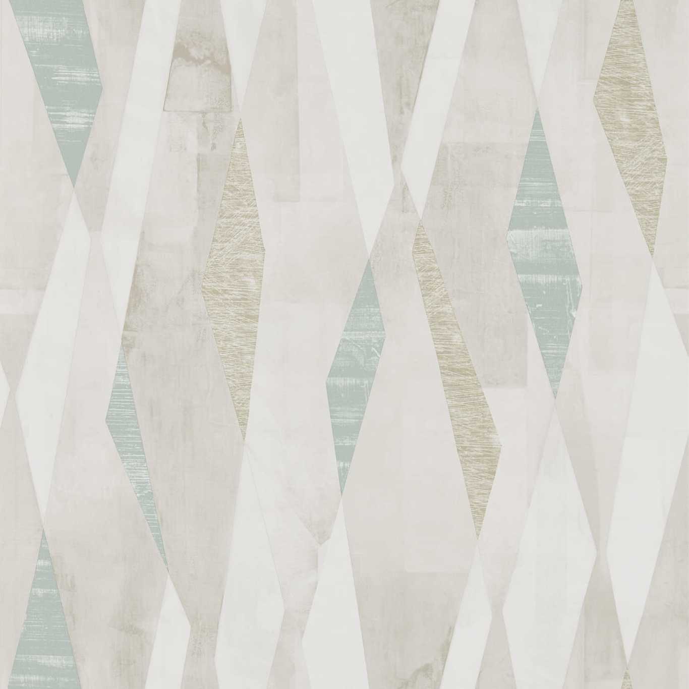 HARLEQUIN OUTLET Vertices Wallpaper Abstract , Graphic Teal,Stone   - HGEO111702