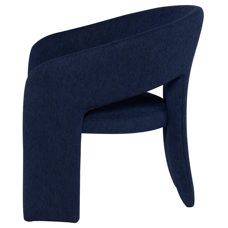 Barel Back Occasional Chair-True Blue