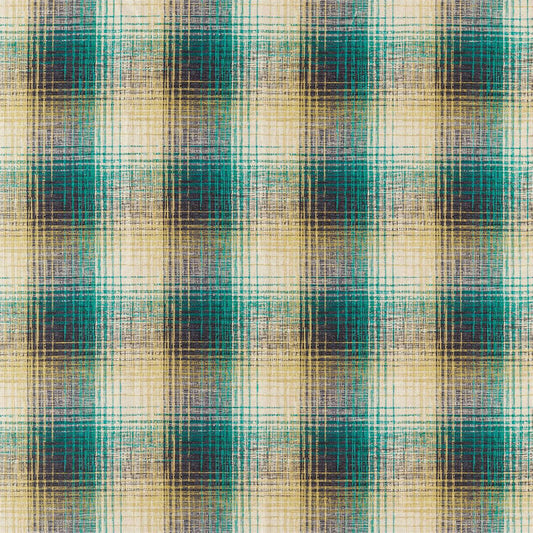 HARLEQUIN Hamada  Fabric Checks Emerald,Zest   - HHAM132886