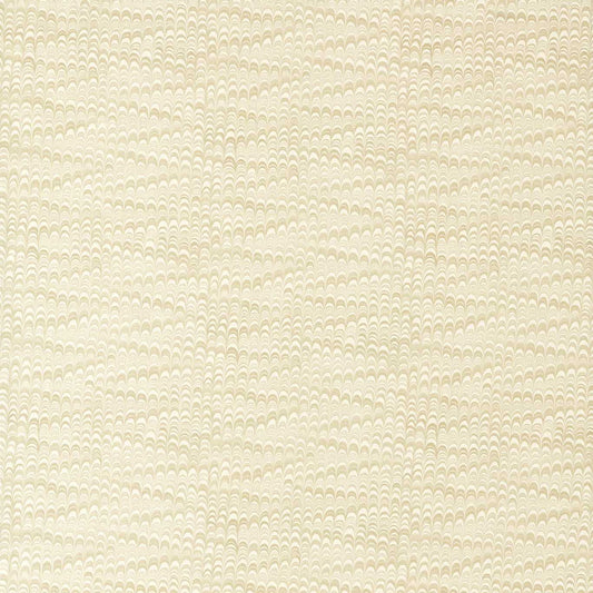 Close-up of Harlequin Washi Oatmeal fabric (Henry Holland x Harlequin), showing textured slub weave and subtle marble effect in neutral tones; recommended for drapery, curtains, Roman shades, and light upholstery with backing