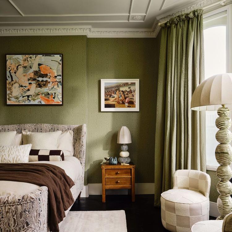 HARLEQUIN Blenets Check Fabric Geometric Limestone   - HHHD134186