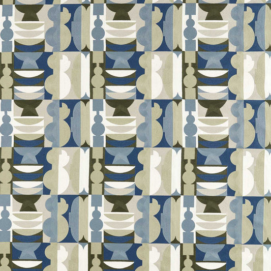 HARLEQUIN Pot Shop Fabric Abstract , Graphic Atlantic,Neptune Green   - HHHD134202