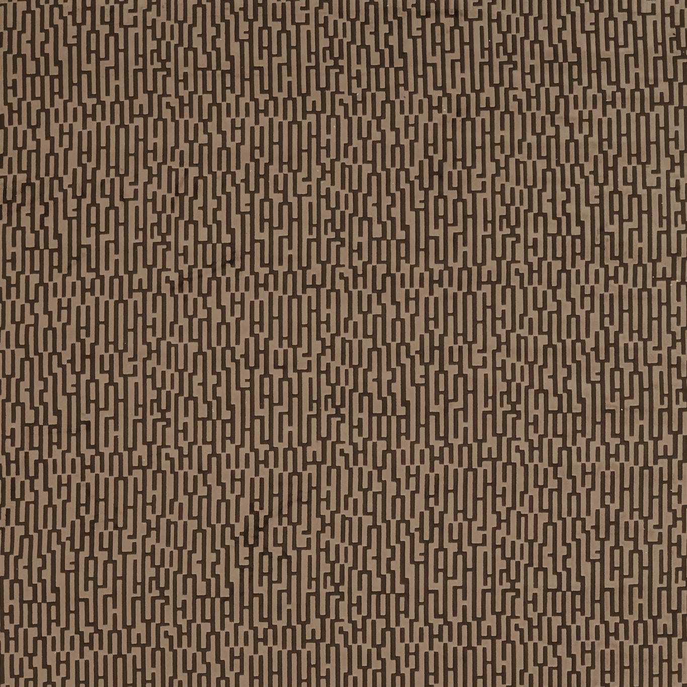 HARLEQUIN Great Hey Fabric Geometric Chocolate   - HHHU134230