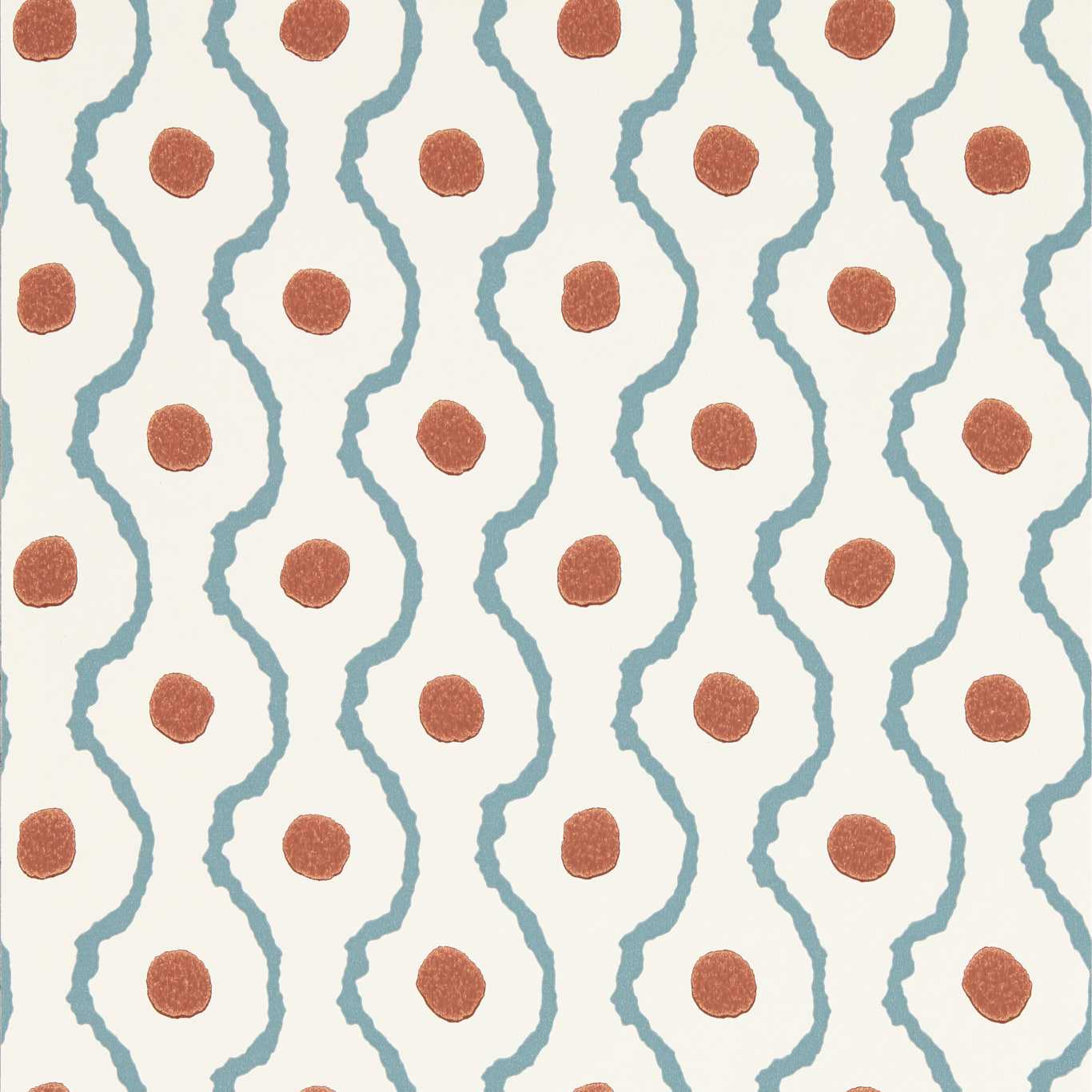 HARLEQUIN Connor Wallpaper Abstract , Graphic Pacific,Terracotta  Surflex-Printed Wallpaper - HHHW113159
