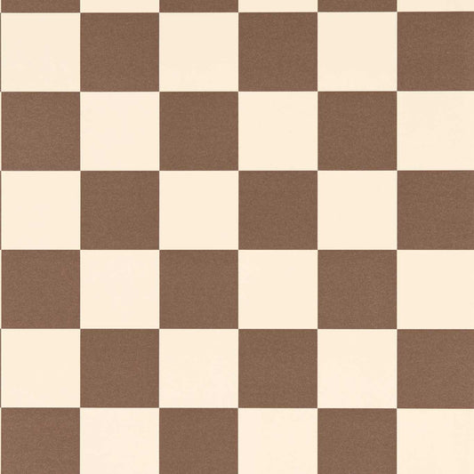 HARLEQUIN Blenets Check Wallpaper Checks Chocolate  Flexo-Printed Wallpaper - HHHW113170