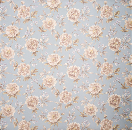 SCALAMANDRE OUTLET  FABRIC ROSE ARBOR SHEER  FABRIC BLUESTONE   - HH 0002S806 NEW SKU # HHS8060002