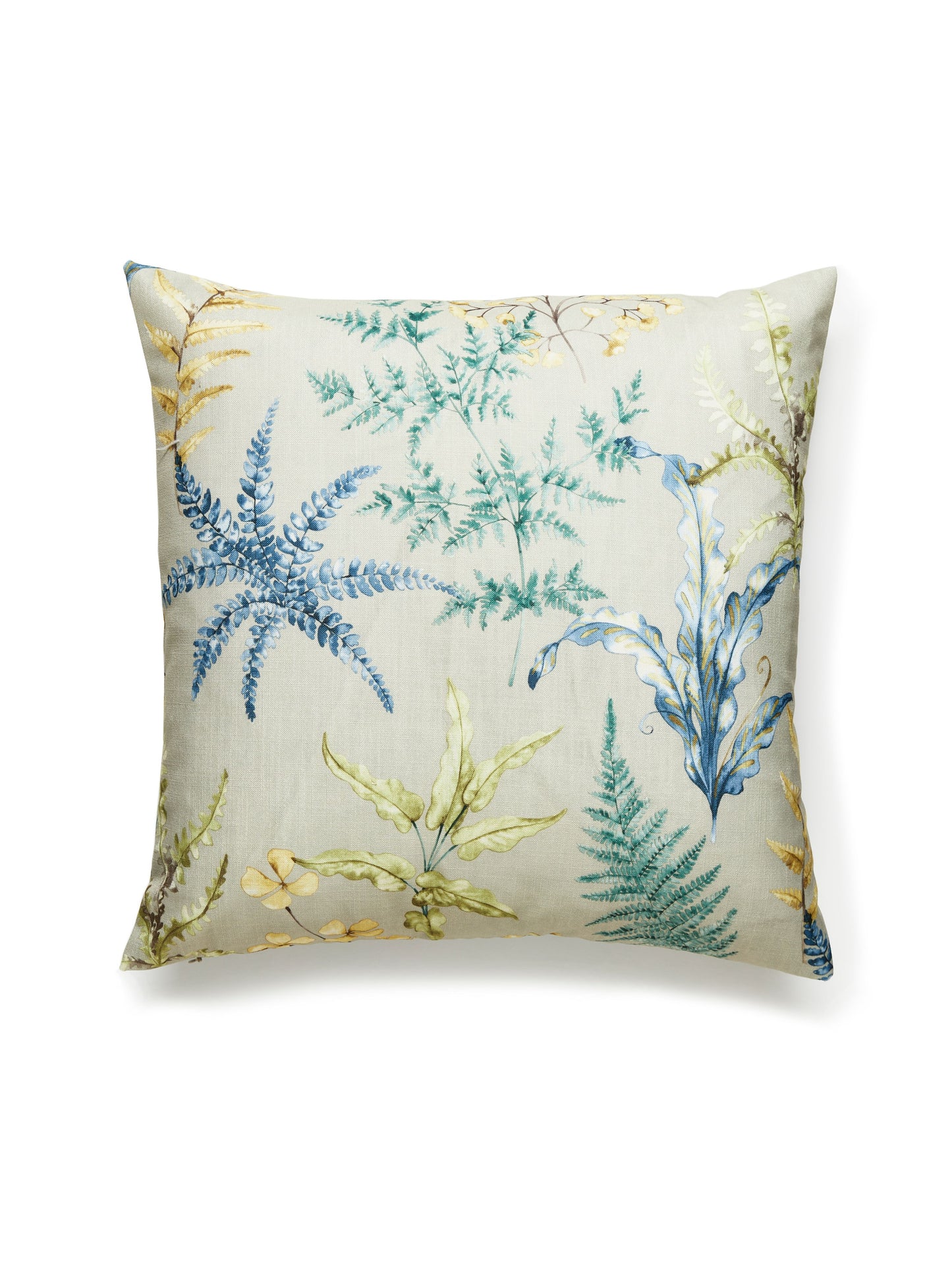 SCALAMANDRE PILLOWS   BOTANICAL / FOLIAGE SQUARE    - HH 0003WETHPILL