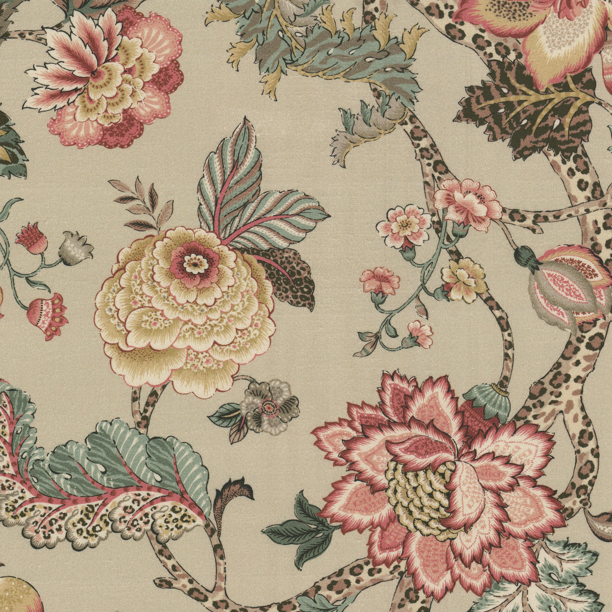 STOUT TEXTILES  MULTIPURPOSE,PRINT TRADITIONAL, JACOBEAN SPICE   - HIDD-1