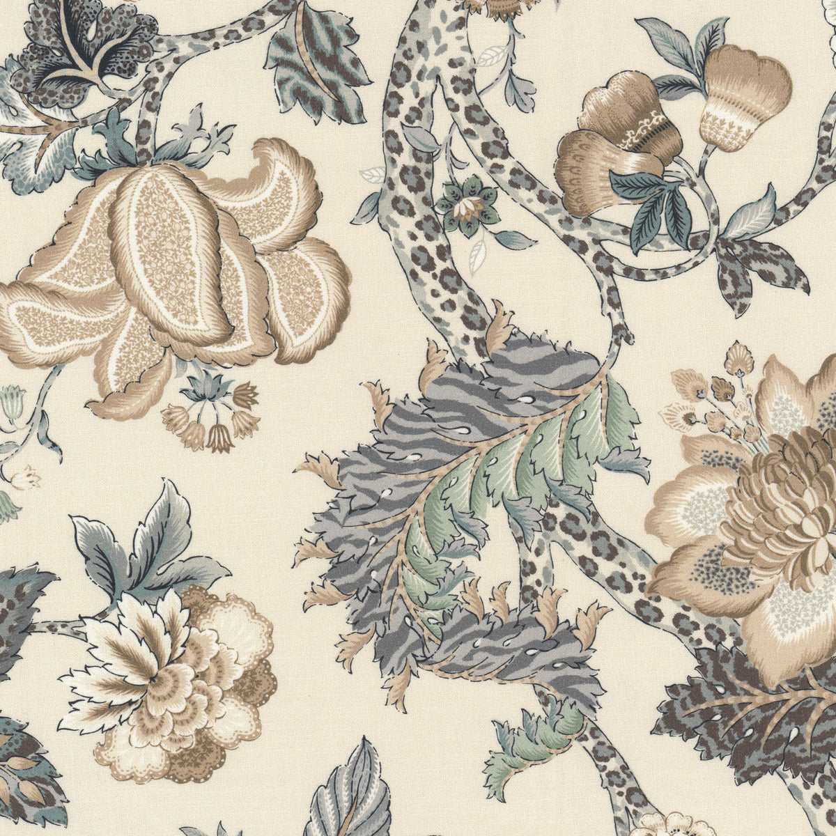 STOUT TEXTILES  MULTIPURPOSE,PRINT TRADITIONAL, JACOBEAN SANDSTONE   - HIDD-2