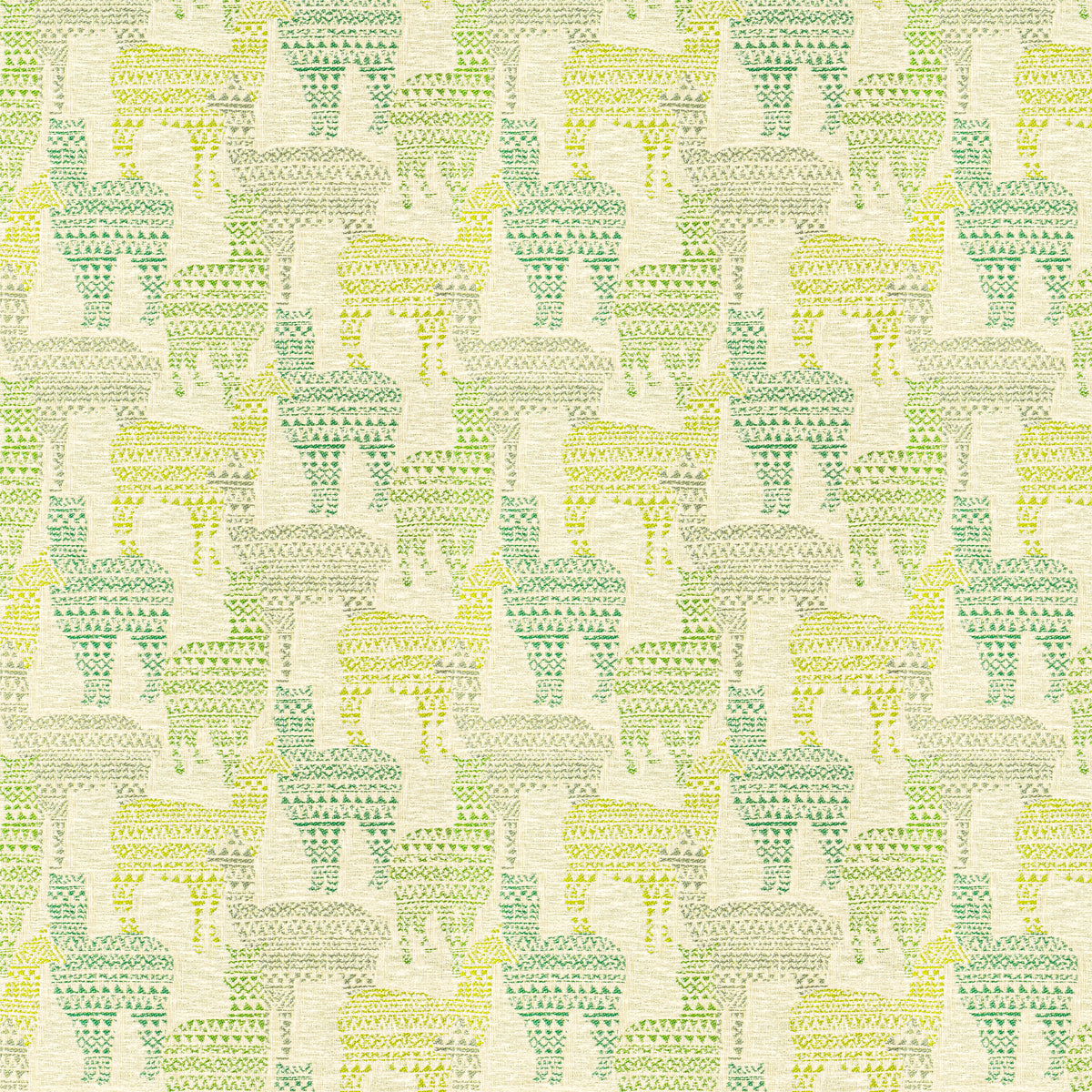 STOUT TEXTILES  MULTIPURPOSE,WOVENS TRADITIONAL, ANIMAL MOTIF CHARTREUSE,CITRINE   - HIDE-1