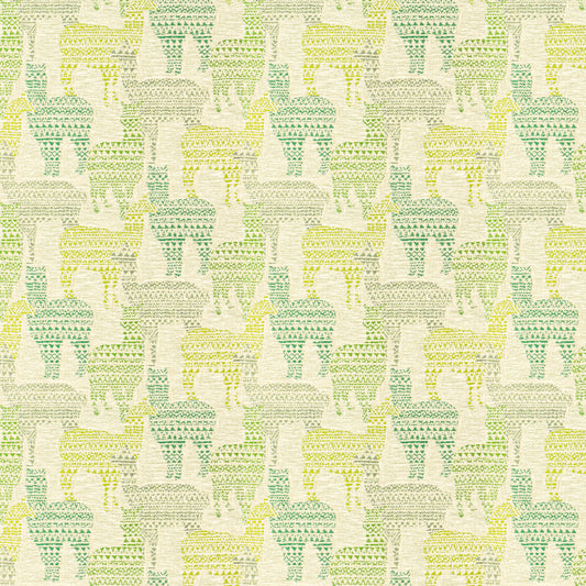 STOUT TEXTILES  MULTIPURPOSE,WOVENS TRADITIONAL, ANIMAL MOTIF CHARTREUSE,CITRINE   - HIDE-1