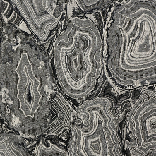 JF Fabrics Crypton Home HILDEGARD 99 Fabric Traditional,Transitional,Contemporary,Geometric Black,Grey,Silver  Jacquard - 5728699 J6821