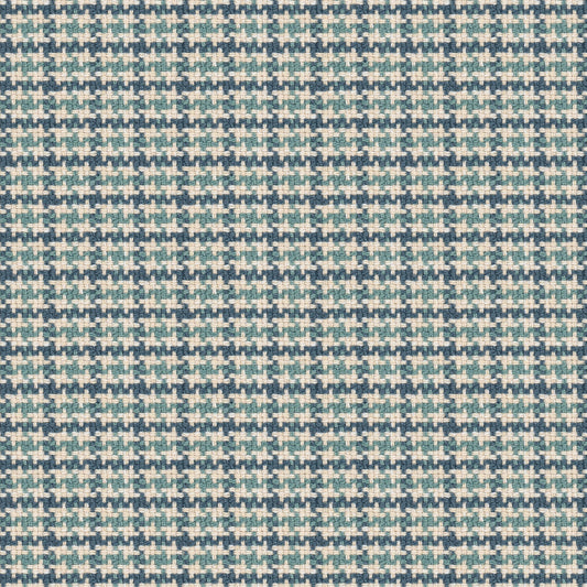 STOUT TEXTILES  UPHOLSTERY,WOVENS TRANSITIONAL,, HOUNDSTOOTH LAGOON   - HIMA-3