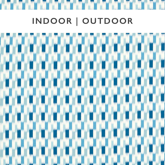 HARLEQUIN Utto Fabric Geometric Indigo,Azul   - HIOP121222
