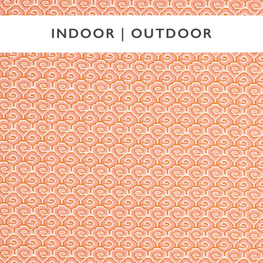 HARLEQUIN Sora Fabric Geometric Positano,Paprika   - HIOP121226