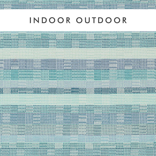 HARLEQUIN Mira Fabric Checks Azul,Aqua,Indigo   - HIOT134517