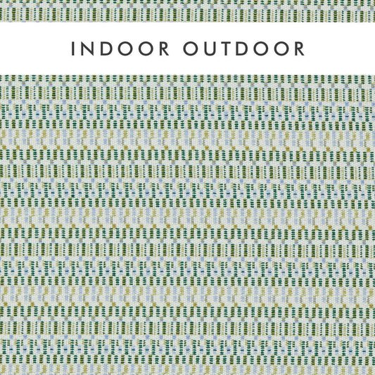 HARLEQUIN Elidi Fabric Checks Mallard,Grass,Iris   - HIOT134519