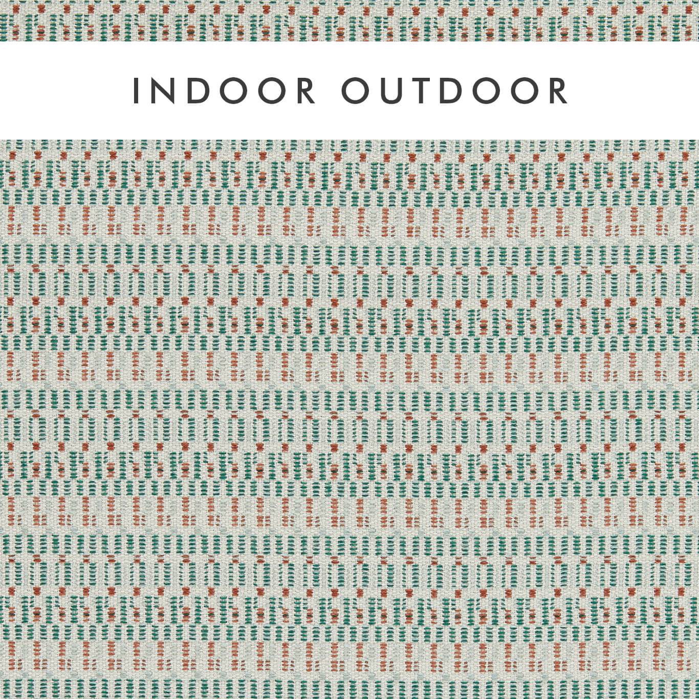 Mallard, Rust and Cloud colorway checks on a woven fabric; indoor & outdoor fabric.