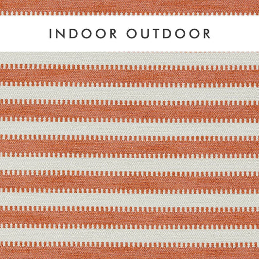 HARLEQUIN Ocala Stripe Fabric Stripes Clementine,Chalk   - HIOT134528