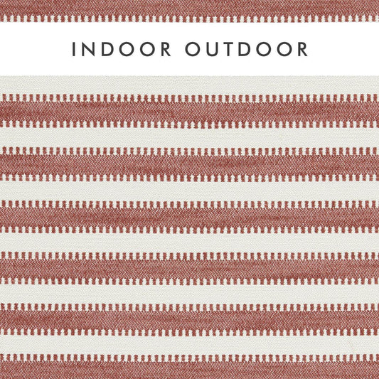 HARLEQUIN Ocala Stripe Fabric Stripes Rust,Chalk   - HIOT134529