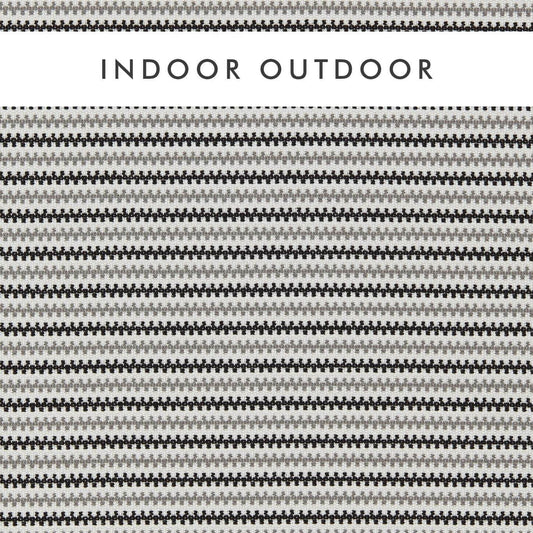 HARLEQUIN Tamar Fabric Stripes Black Earth,Steel,Chalk   - HIOT134545