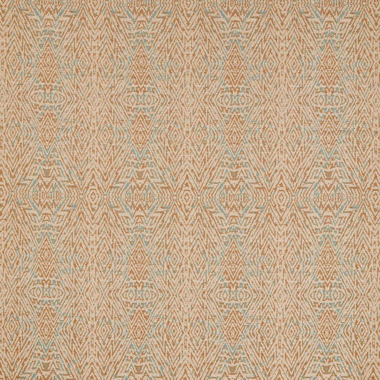 HARLEQUIN Hansha Fabric Abstract , Graphic Paprika,Limpet   - HKAF134574