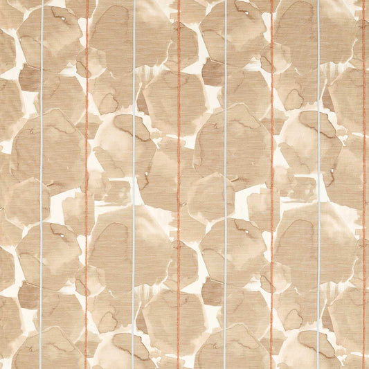 HARLEQUIN Ceilo Fabric Abstract , Graphic Clay,Paprika,Sky   - HKAF134575