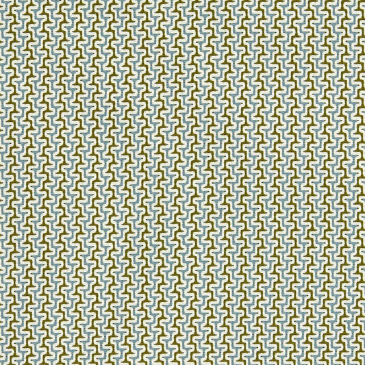 HARLEQUIN Sashiko Fabric Geometric Sky,Olive   - HKAF134581