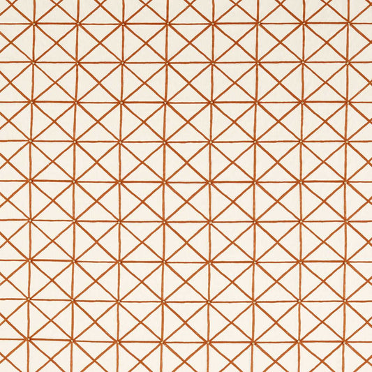 HARLEQUIN Kado Fabric Geometric Frost,Paprika   - HKAF134598