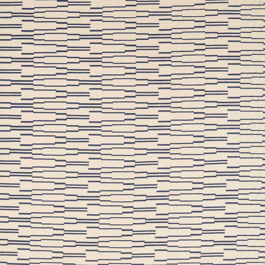 HARLEQUIN Juniper Fabric Geometric Parchment,Indigo   - HKAF134615